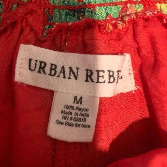 Urban Rebel Women's Colorful Tropical Floral Layered Tiered Shorts Size M NWOT - Picture 5 of 7